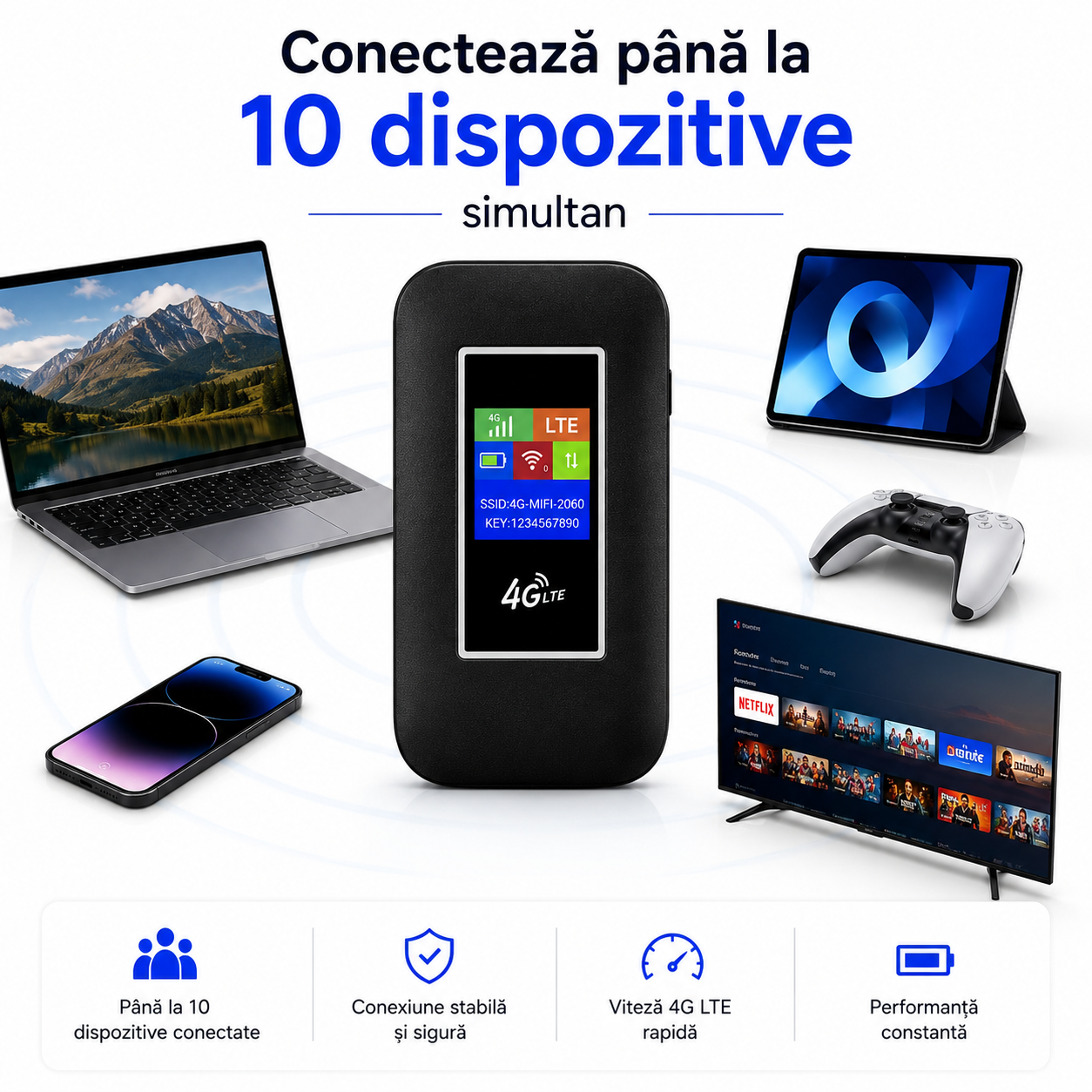 pana la 10 dispozitive