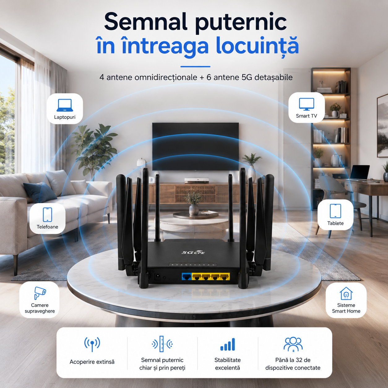 Acoperire extinsa wifi