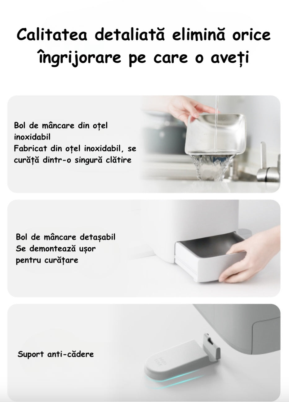 Bol de mancare detasabil si usor de curatat 