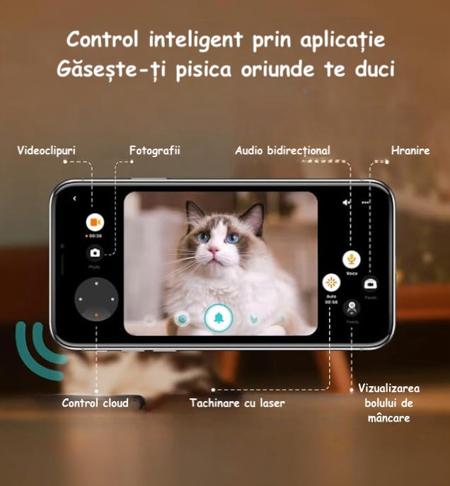 Control inteligent prin aplicatie - Distribuior hrana
