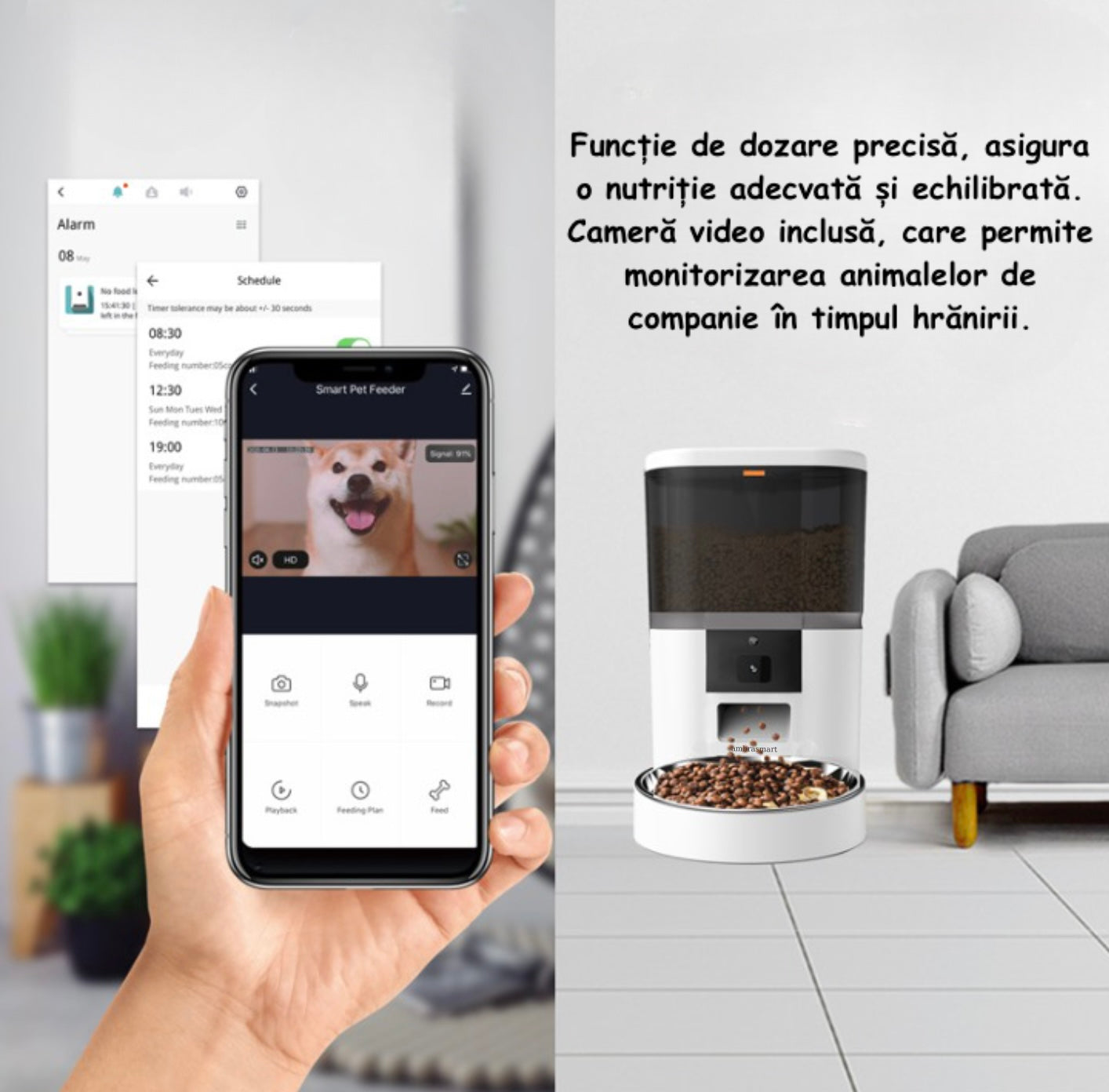 Dispenser de hrana pentru animale